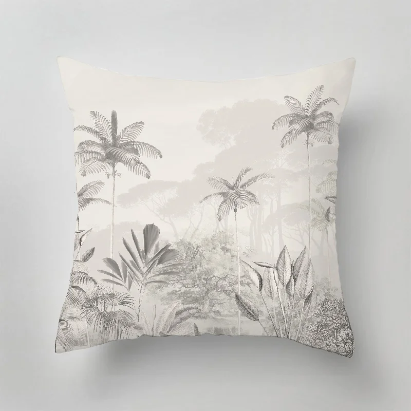 Firm Pillows for Side SleepersVelvet Pillows for a Touch of EleganceIndoor Pillow - TROPICAL WILDERNESS - beige Firm Pillows for Side SleepersVelvet Pillows for a Touch of EleganceIndoor Pillow - TROPICAL WILDERNESS - beige