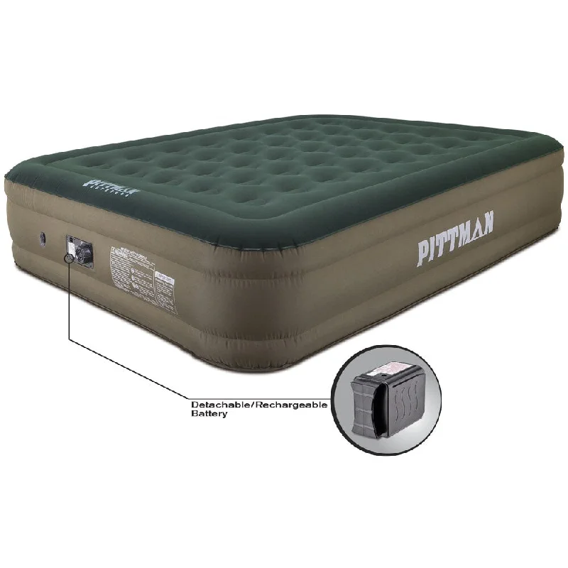Bamboo - charcoal infused mattresses for odor absorptionPittman 16" Ultimate Fabric Air Mattress w/Built-in Pump - Green Bamboo - charcoal infused mattresses for odor absorptionPittman 16" Ultimate Fabric Air Mattress w/Built-in Pump - Green