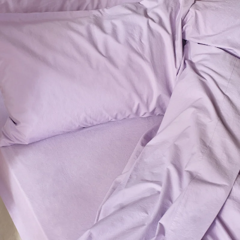 Thermal - Regulating Bamboo Sheets for All - Season ComfortLavender Washed Cotton Percale Fitted Sheet Thermal - Regulating Bamboo Sheets for All - Season ComfortLavender Washed Cotton Percale Fitted Sheet