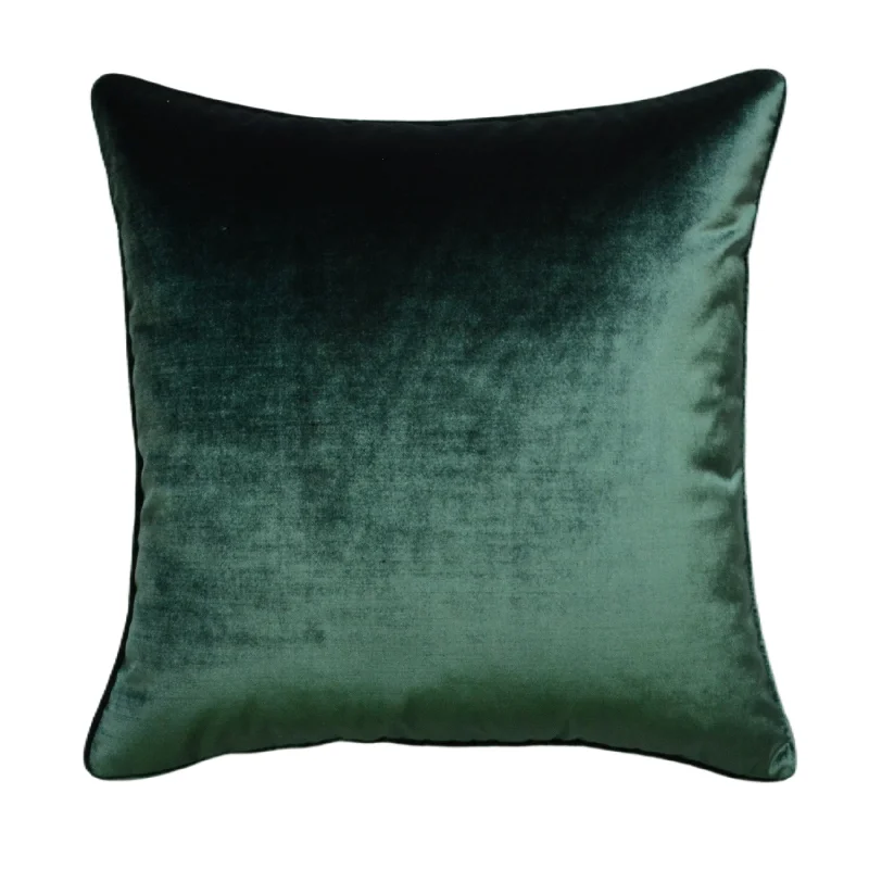 Square Pillows for Modern Home DecorCastle Hill Zain Solid Green Pillow
