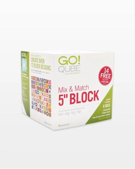 Soft and Fluffy Pillows for Bedroom ComfortGO! Qube Mix & Match - 5" Block