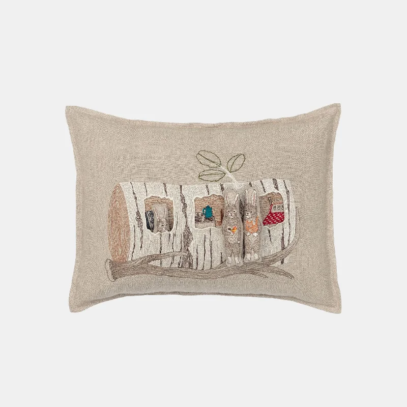 Hypoallergenic Pillows for Allergy SufferersAspen Log Bunnies Lumbar Pocket Pillow