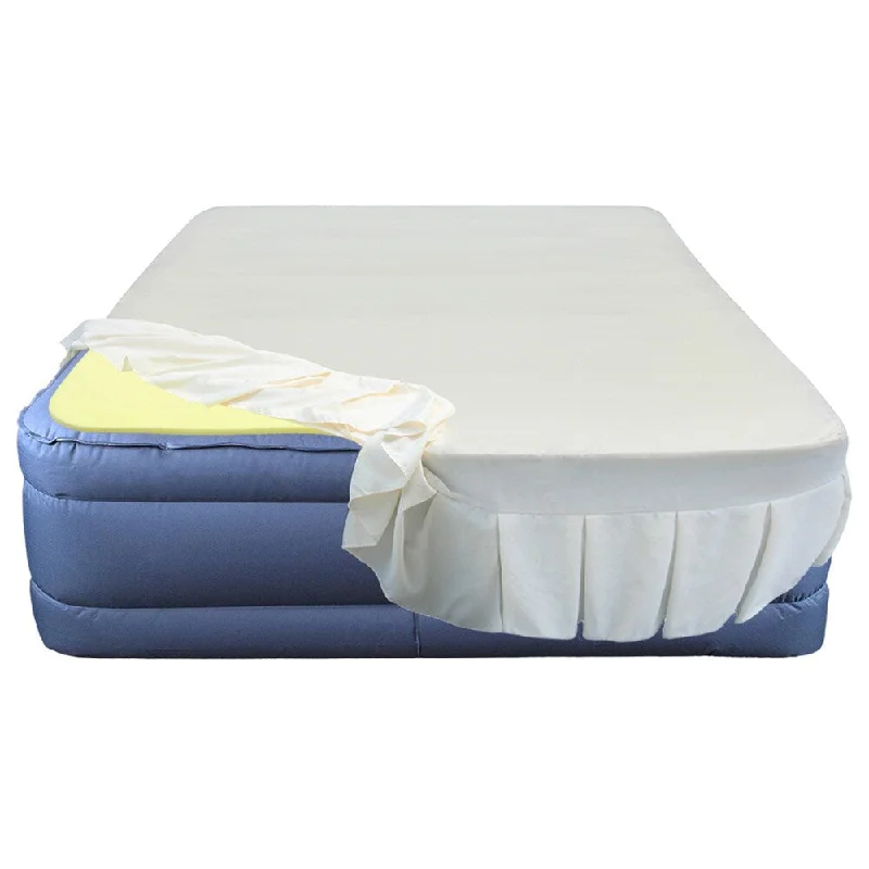 Bamboo - charcoal infused mattresses for odor absorptionAltimair Full-size Airbed with 1-inch Memory Foam Topper and Fitted Skirted Sheet Bamboo - charcoal infused mattresses for odor absorptionAltimair Full-size Airbed with 1-inch Memory Foam Topper and Fitted Skirted Sheet