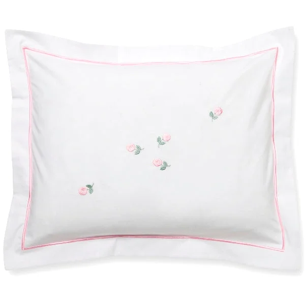 Adjustable Pillows for Customized ComfortBaby Boudoir Pillow Cover in Rosebuds Pink