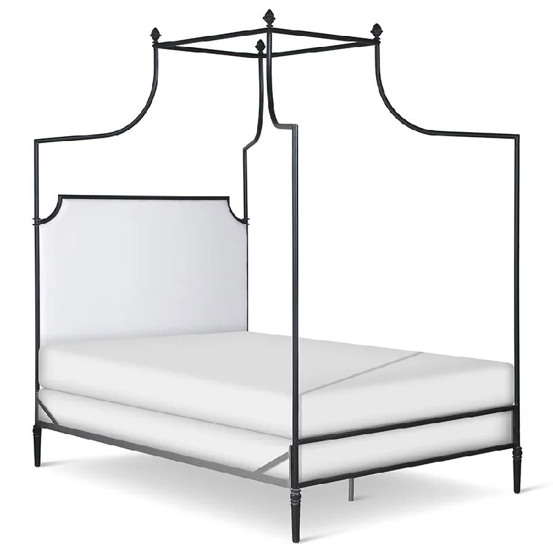 Organic cotton mattresses for a chemical - free sleep surfaceUpholstered Canopy Bed 43856 | Metal canopy bed with upholstered Olivia headboard panel Organic cotton mattresses for a chemical - free sleep surfaceUpholstered Canopy Bed 43856 | Metal canopy bed with upholstered Olivia headboard panel