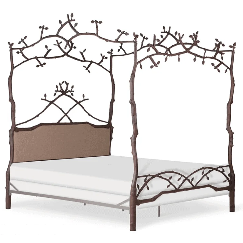 Gel - infused memory foam mattresses for cooler sleepCorsican Iron Canopy Bed 43142 | Forest Dreams Canopy Bed with Upholstery Gel - infused memory foam mattresses for cooler sleepCorsican Iron Canopy Bed 43142 | Forest Dreams Canopy Bed with Upholstery