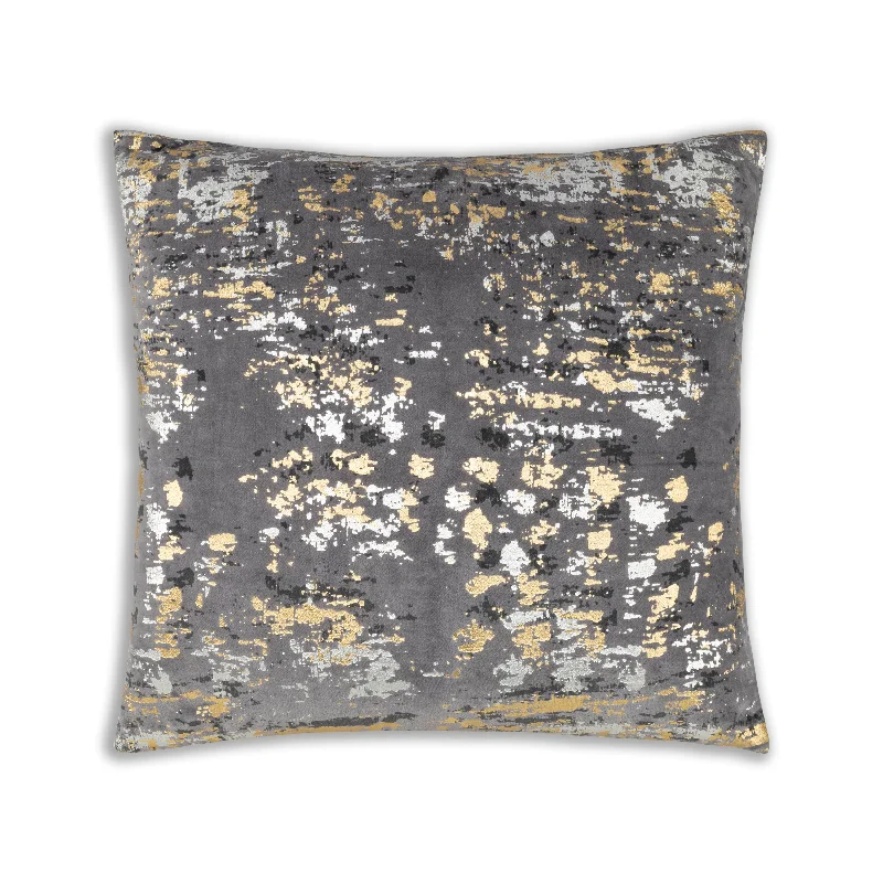 Back Support Pillows for Office ChairsSona Grey Gold And Silver Pillow