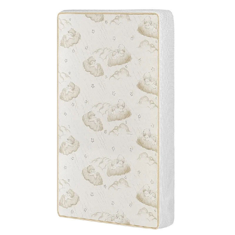 Gel - infused memory foam mattresses for cooler sleep23 Dream On Me 2-In-1 Breathable Two-Sided Portable/MINI Crib Coil Mattress. Gel - infused memory foam mattresses for cooler sleep23 Dream On Me 2-In-1 Breathable Two-Sided Portable/MINI Crib Coil Mattress.