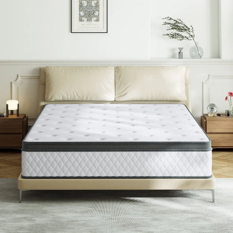 Organic cotton mattresses for a chemical - free sleep surfaceIFLUOUS 12 in. Firm Hybrid Memory Foam Mattress with CertiPUR-US and Oeko-TEX , Featuring Reinforced Springs. Organic cotton mattresses for a chemical - free sleep surfaceIFLUOUS 12 in. Firm Hybrid Memory Foam Mattress with CertiPUR-US and Oeko-TEX , Featuring Reinforced Springs.