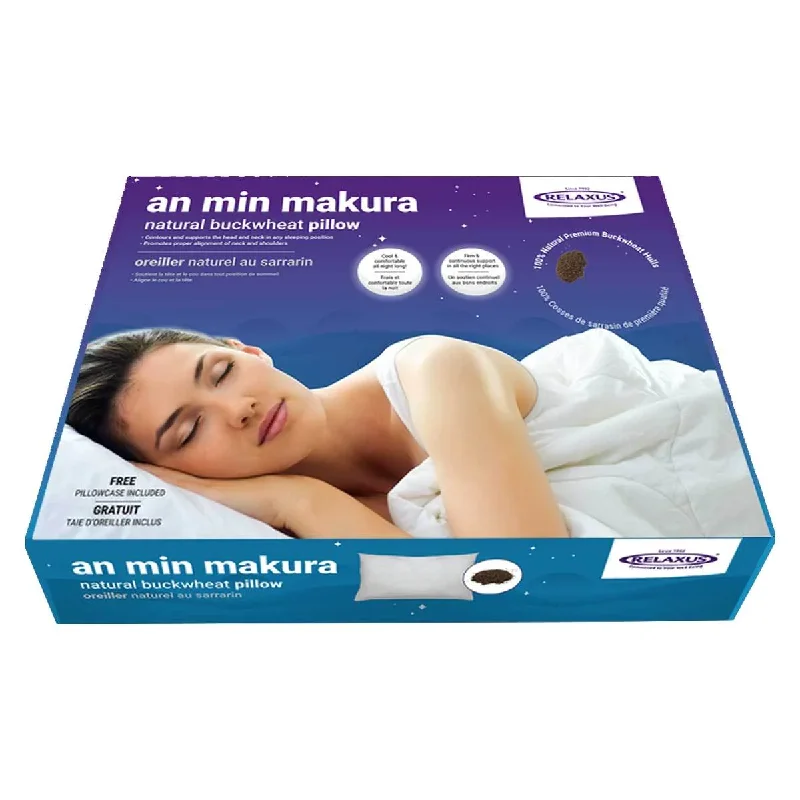 Back Support Pillows for Office ChairsAn Min Makura Natural Buckwheat Pillow