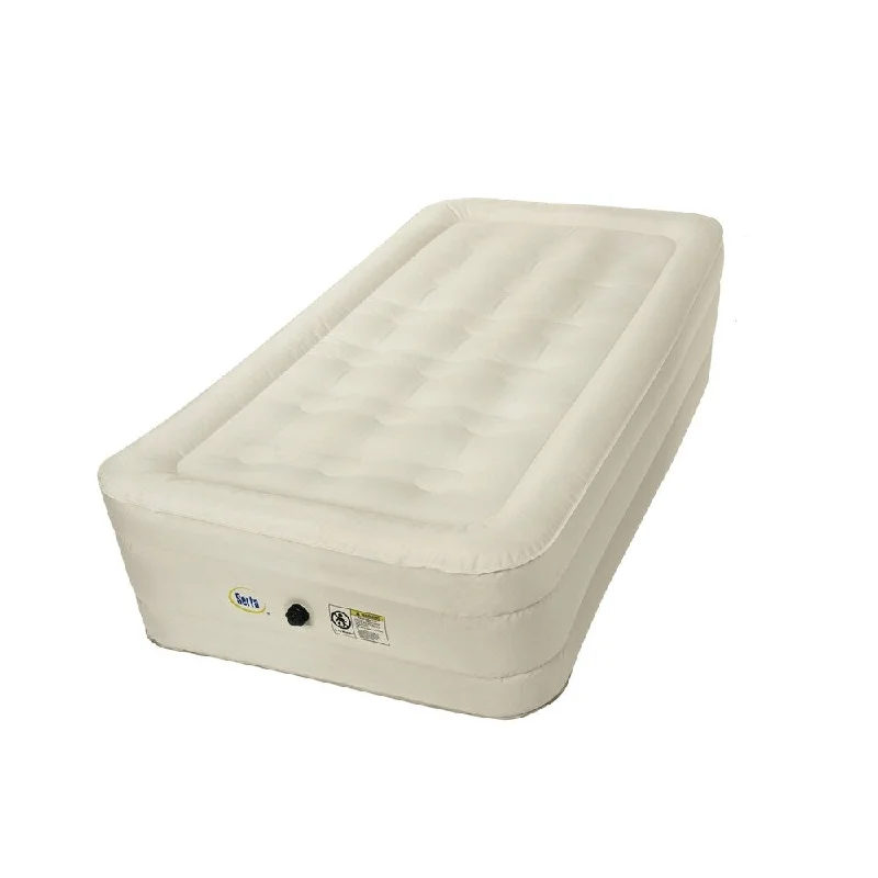 Wool - filled mattresses for natural insulation and moisture - wickingSerta 14-inch Twin-size Airbed with NeverFLAT Fabric Technology Wool - filled mattresses for natural insulation and moisture - wickingSerta 14-inch Twin-size Airbed with NeverFLAT Fabric Technology