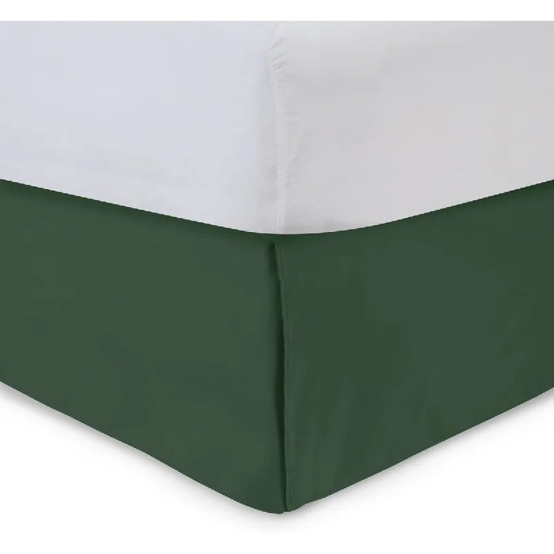 Tailored Bedskirt with Split Corners -18 inch Drop, Hunter, King