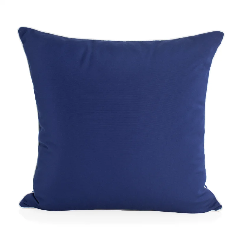 Square Pillows for Modern Home DecorNewport Navy 22" Outdoor Pillow with Teflon® Extreme Square Pillows for Modern Home DecorNewport Navy 22" Outdoor Pillow with Teflon® Extreme