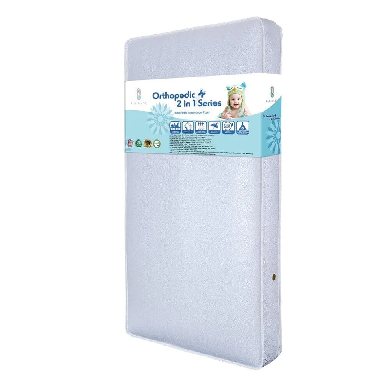 Polyester - foam mattresses for budget - friendly optionsLA Baby Memory Foam Crib Mattress - White Polyester - foam mattresses for budget - friendly optionsLA Baby Memory Foam Crib Mattress - White
