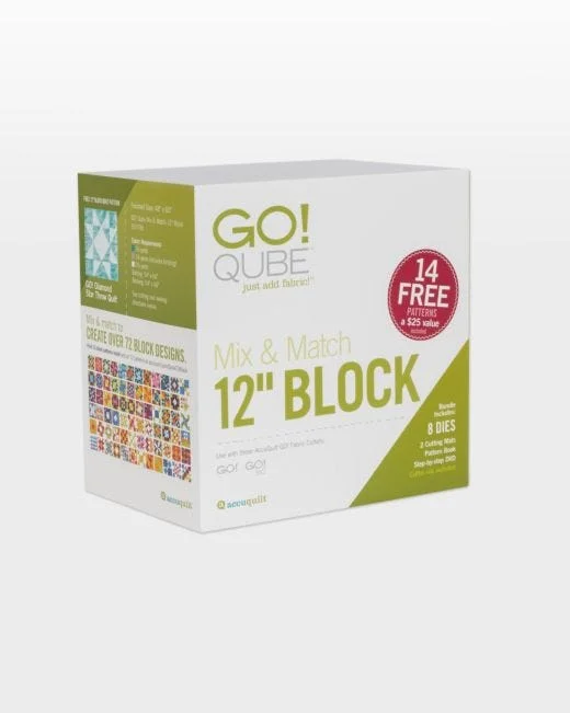 Cotton Pillows for Natural ComfortGO! Qube Mix & Match - 12" Block