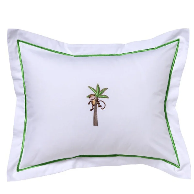 Hypoallergenic Pillows for Allergy SufferersBaby Boudoir Pillow Cover in Monkey with Palm Tree Hypoallergenic Pillows for Allergy SufferersBaby Boudoir Pillow Cover in Monkey with Palm Tree