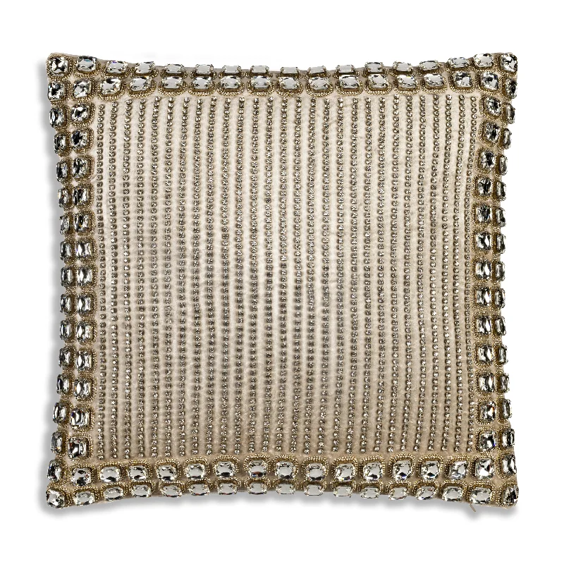 Hypoallergenic Pillows for Allergy SufferersSam + Misti Adriana Bedazzled Crystal Caramel Pillow