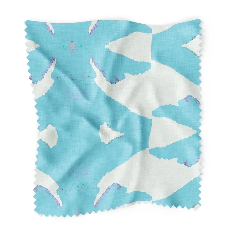 Zipper - closure duvet covers for easy removal and washingPalm Blue Fabric by the Yard Zipper - closure duvet covers for easy removal and washingPalm Blue Fabric by the Yard