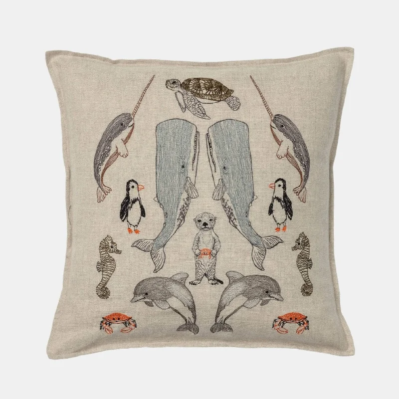 Silk Pillows for Smooth Skin and HairSea Friends Square Pillow