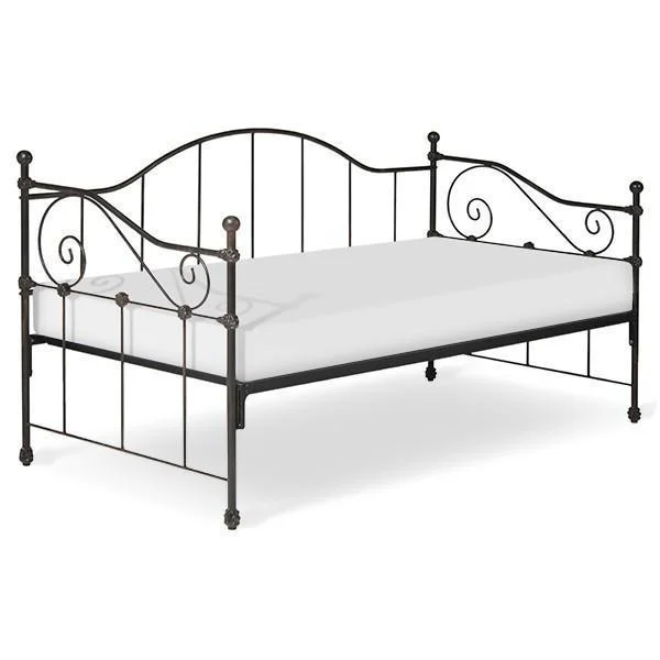 Queen - size mattresses for couples and standard bedroomsCorsican Iron Daybed 41654 | Daybed with Scrolls Queen - size mattresses for couples and standard bedroomsCorsican Iron Daybed 41654 | Daybed with Scrolls