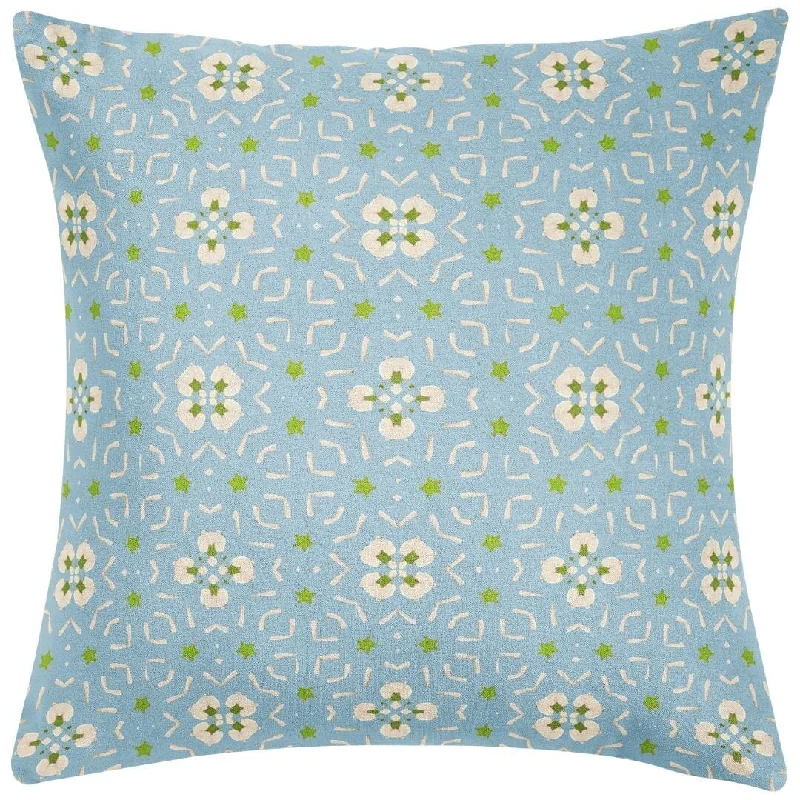 Button - closure duvet covers for a classic and secure fasteningDorset Garden Blue 26x26 Pillow Button - closure duvet covers for a classic and secure fasteningDorset Garden Blue 26x26 Pillow