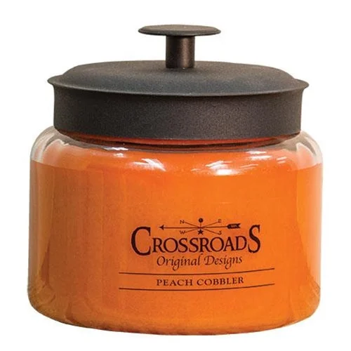 Peach Cobbler Jar Candle 48oz