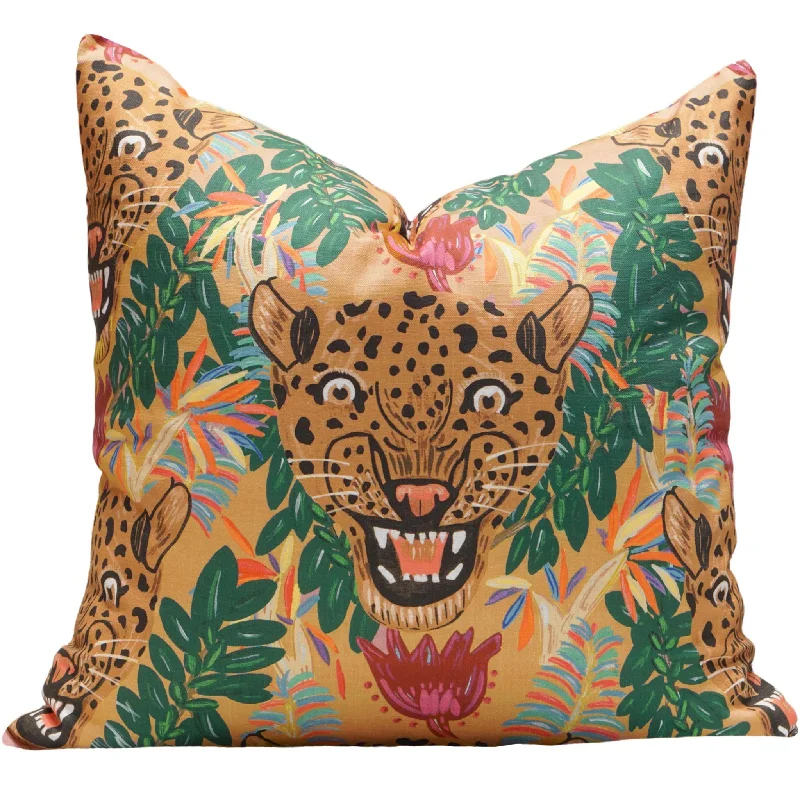 Hypoallergenic Pillows for Allergy SufferersFierce Leopard Pillow Cover in Ochre