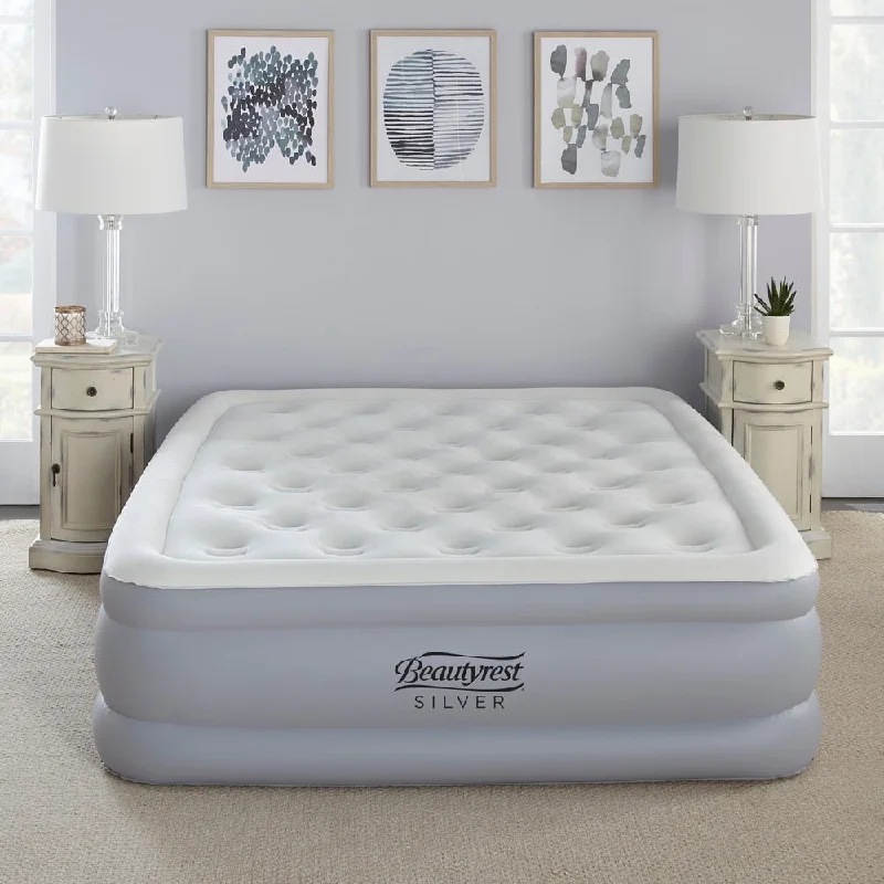 Wool - filled mattresses for natural insulation and moisture - wickingBeautyrest Silver 18-inch Queen Size Everfirm Adjustable Comfort Dual Coil Pillowtop Raised Air Bed Mattress with Built-in Pump Wool - filled mattresses for natural insulation and moisture - wickingBeautyrest Silver 18-inch Queen Size Everfirm Adjustable Comfort Dual Coil Pillowtop Raised Air Bed Mattress with Built-in Pump