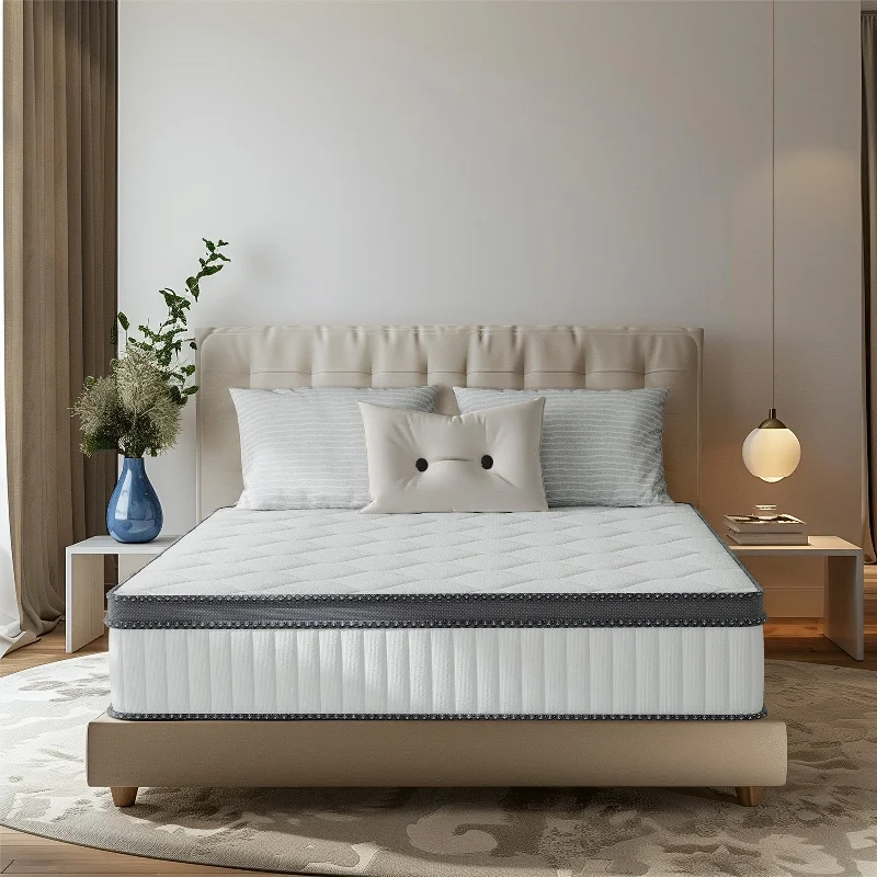 Natural latex and organic cotton blend mattressesIFLUOUS 12 in. Plush Hybrid Memory Foam Mattress with CertiPUR-US and Oeko-TEX , Featuring Reinforced Springs. Natural latex and organic cotton blend mattressesIFLUOUS 12 in. Plush Hybrid Memory Foam Mattress with CertiPUR-US and Oeko-TEX , Featuring Reinforced Springs.