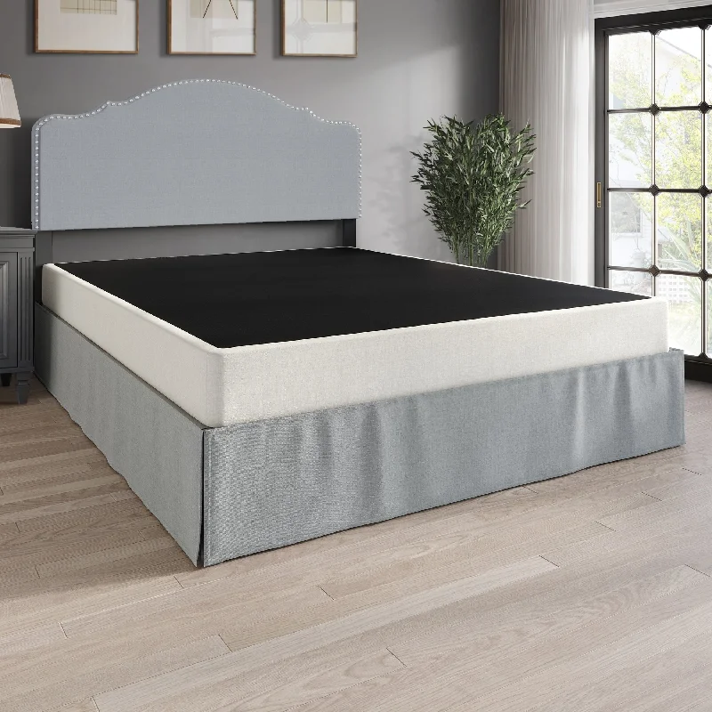 Queen - size mattresses for couples and standard bedroomsCraftPorch 5-Inch Metal Box Spring with Warm Grey Linen Cover Queen - size mattresses for couples and standard bedroomsCraftPorch 5-Inch Metal Box Spring with Warm Grey Linen Cover
