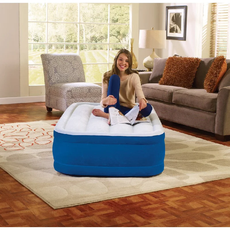 Organic cotton mattresses for a chemical - free sleep surfaceBeautyrest Plushaire 15 inch Twin-size Express Air Mattress