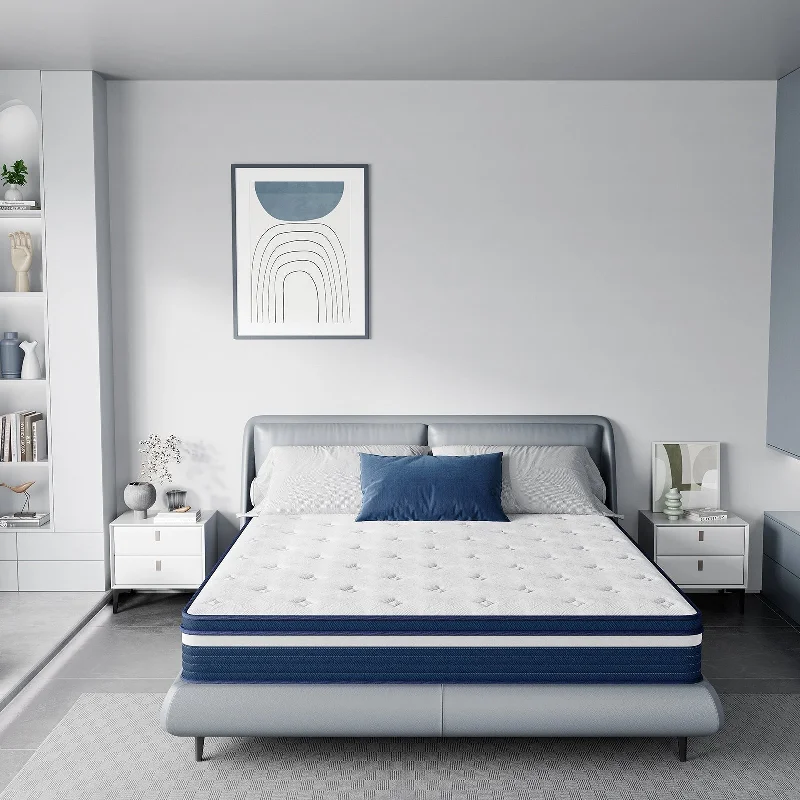 Bamboo - charcoal infused mattresses for odor absorptionIFLUOUS 10in. Innerspring Hybrid Pressure Relief and Cooling Plush Mattress with CertiPUR-US, SGS and OEKO-TEX Certified Bamboo - charcoal infused mattresses for odor absorptionIFLUOUS 10in. Innerspring Hybrid Pressure Relief and Cooling Plush Mattress with CertiPUR-US, SGS and OEKO-TEX Certified