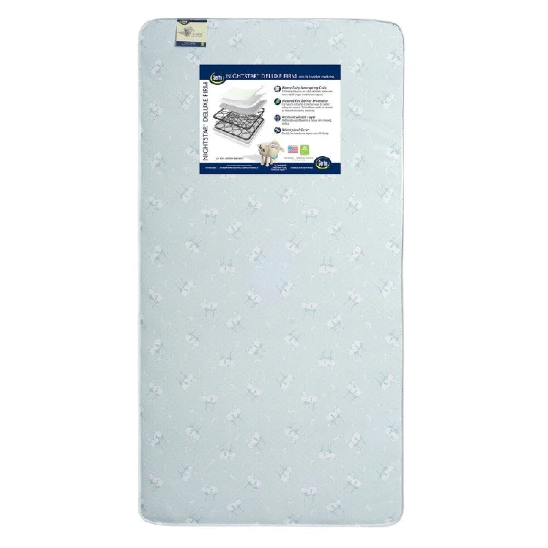 Organic cotton mattresses for a chemical - free sleep surfaceSerta Nightstar Deluxe Firm Crib and Toddler Mattress - Multi Organic cotton mattresses for a chemical - free sleep surfaceSerta Nightstar Deluxe Firm Crib and Toddler Mattress - Multi