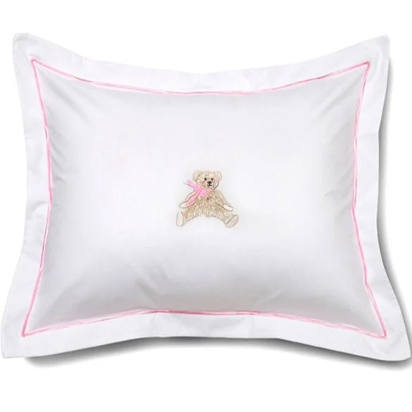 Feather Pillows for a Luxurious SleepBaby Boudoir Pillow Cover in Bow Teddy Pink