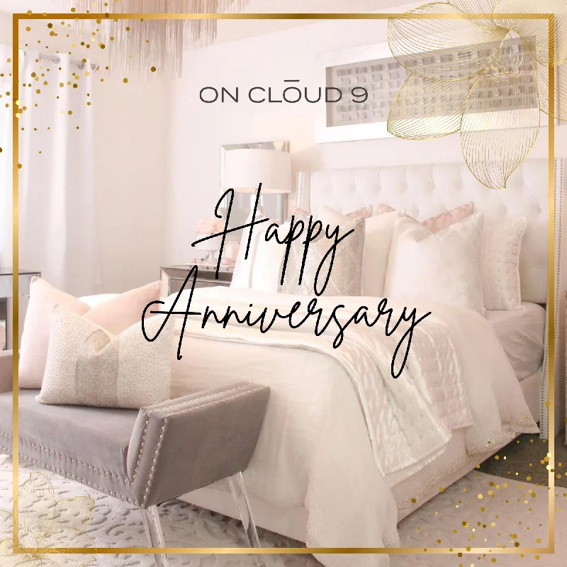 Square Pillows for Modern Home DecorHAPPY ANNIVERSARY