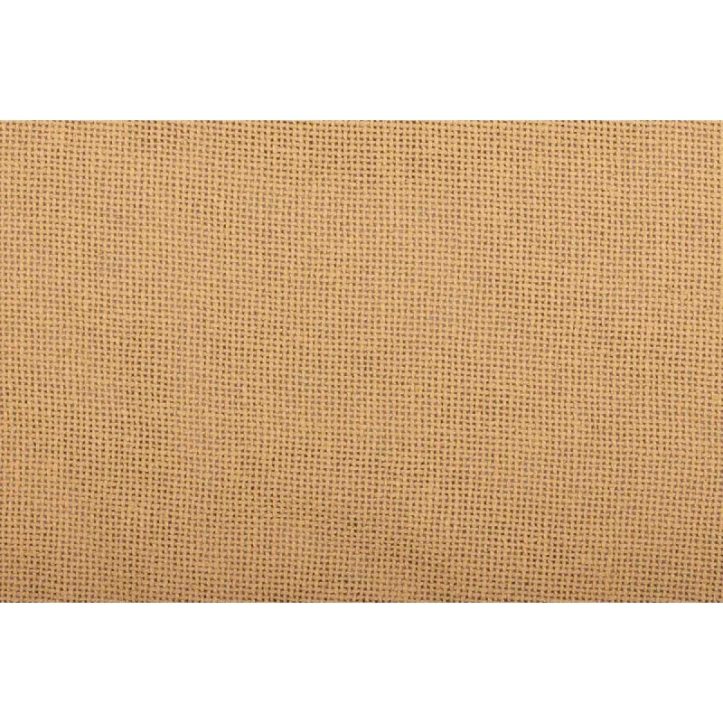 Burlap Natural Fringed Queen Bed Skirt 60x80x16