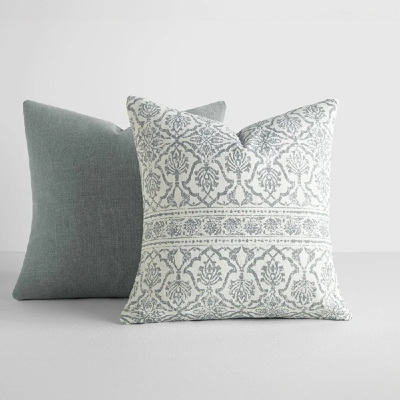 Bolster Pillows for Sofa Decoration2-Pack Antique Floral Décor Throw Pillows