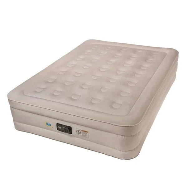 Memory foam mattresses for pressure relief and contouringSerta 18-inch Plush Top Queen Airbed with Internal AC Pump & NeverFLAT Fabric Technology Memory foam mattresses for pressure relief and contouringSerta 18-inch Plush Top Queen Airbed with Internal AC Pump & NeverFLAT Fabric Technology