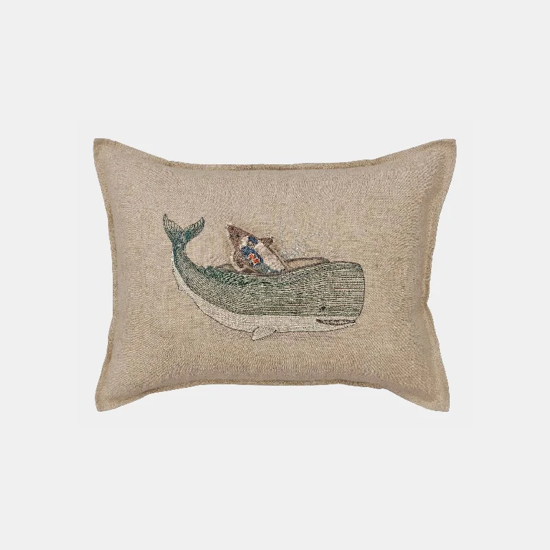 Decorative Pillows for Living Room MakeoverVery Hungry Whale Lumbar Pocket Pillow