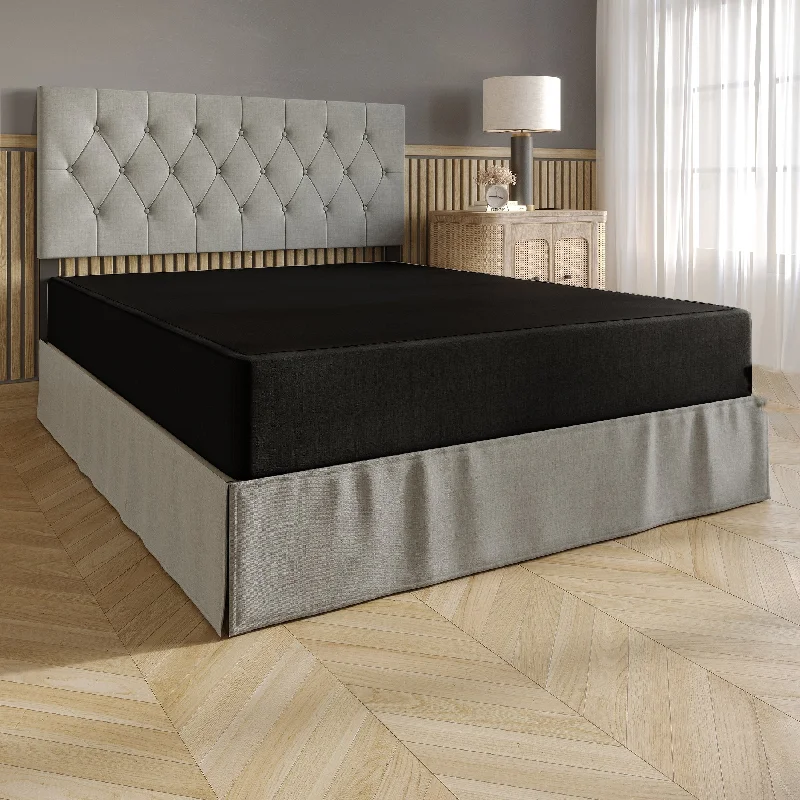 Polyester - foam mattresses for budget - friendly optionsCraftPorch Upholstered Linen Metal Box Spring