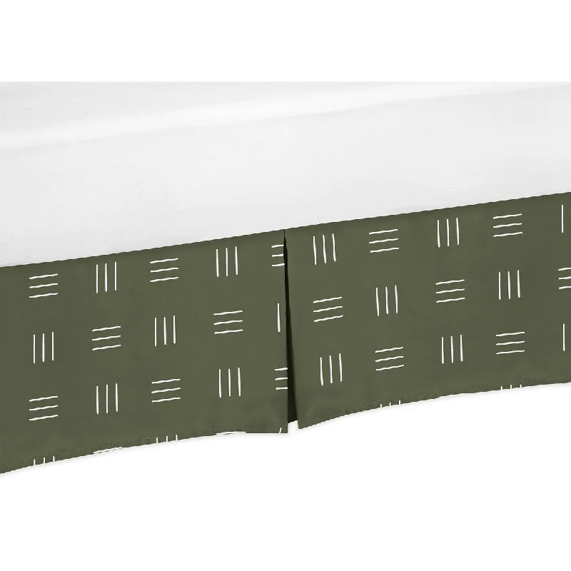 Hunter Green Boho Mudcloth Queen Bed Skirt White Bohemian Woodland Tribal Southwest Mud Cloth Hatch Gender Neutral Safari Jungle Hunter Green Boho Mudcloth Queen Bed Skirt White Bohemian Woodland Tribal Southwest Mud Cloth Hatch Gender Neutral Safari Jungle