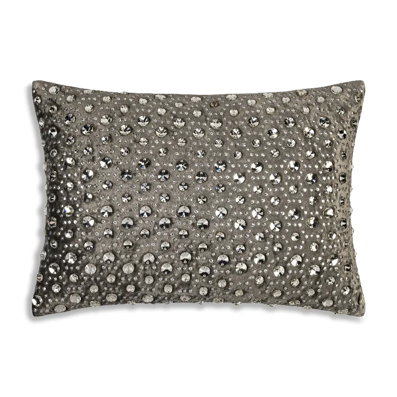 Lumbar Support Pillows for Car SeatsViolette Bedazzled Crystal Steel Lumbar Pillow
