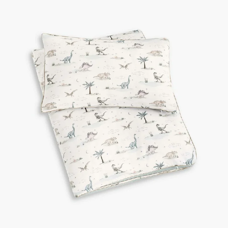 Floral - printed duvet covers for a romantic and feminine touchDino Dreams Toddler Duvet - Sage