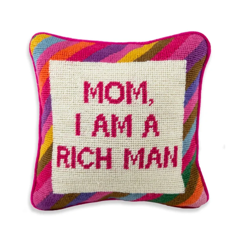 Cotton Pillows for Natural ComfortCher Knows Best Needlepoint Pillow