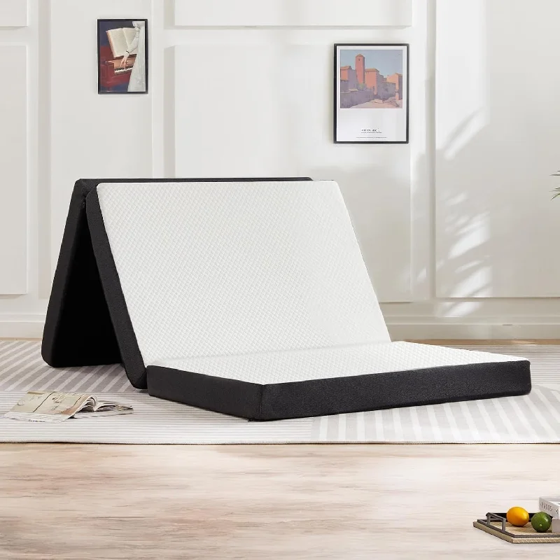 Natural latex and organic cotton blend mattressesFolding Mattress, 4-Inch Tri-Fold Memory Foam Mattress with Breathable & Washable Cover, Portable & Foldable Mattress Natural latex and organic cotton blend mattressesFolding Mattress, 4-Inch Tri-Fold Memory Foam Mattress with Breathable & Washable Cover, Portable & Foldable Mattress