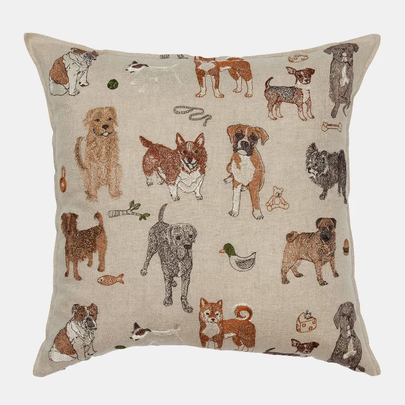 Lumbar Support Pillows for Car SeatsDogs and Toys Square Pillow