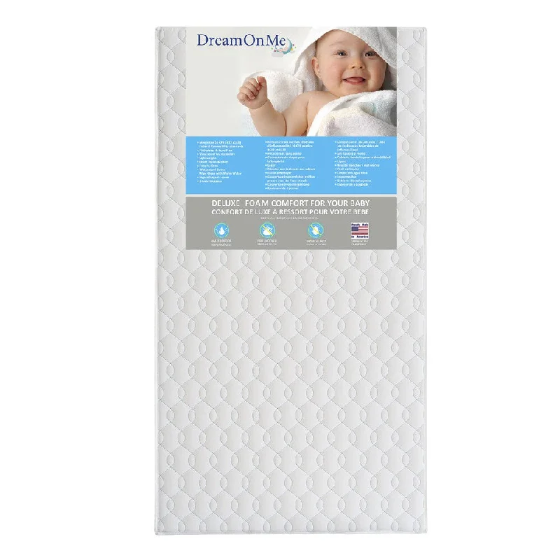Wool - filled mattresses for natural insulation and moisture - wickingDream On Me Carousel 6-inch Firm Foam Crib and Toddler Bed Mattress Wool - filled mattresses for natural insulation and moisture - wickingDream On Me Carousel 6-inch Firm Foam Crib and Toddler Bed Mattress