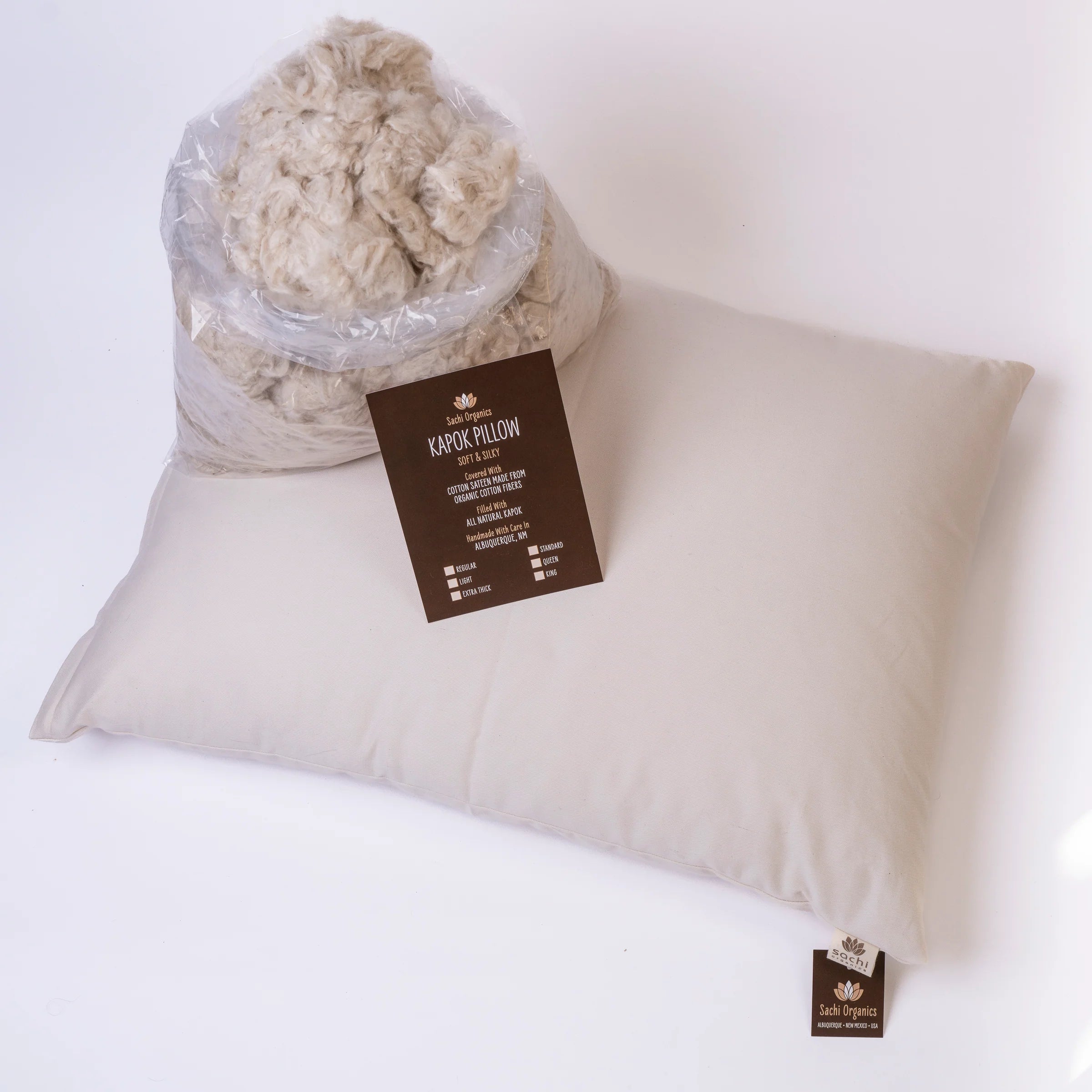 Round Pillows for Boho-Style InteriorsSachi Organics Kapok Pillow