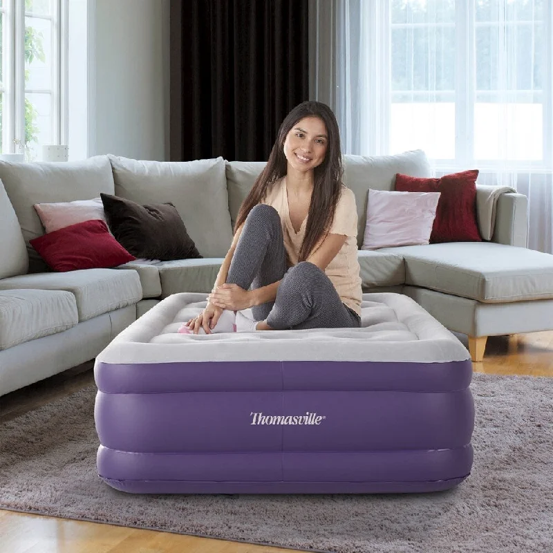Wool - filled mattresses for natural insulation and moisture - wickingThomasville Sensation 15-inch Twin Raised Adjustable Comfort Air Bed Mattress Wool - filled mattresses for natural insulation and moisture - wickingThomasville Sensation 15-inch Twin Raised Adjustable Comfort Air Bed Mattress