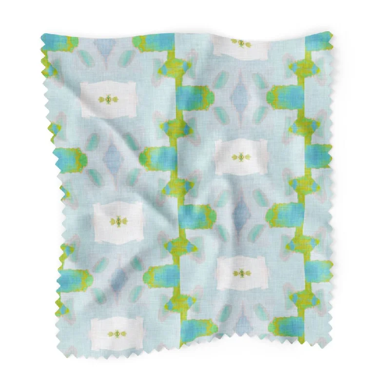 Thermal - regulating duvet covers to keep you warm in winter and cool in summerChloe Blue Fabric by the Yard